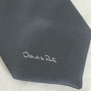 Oscar de la Renta Charcoal Gray Tie